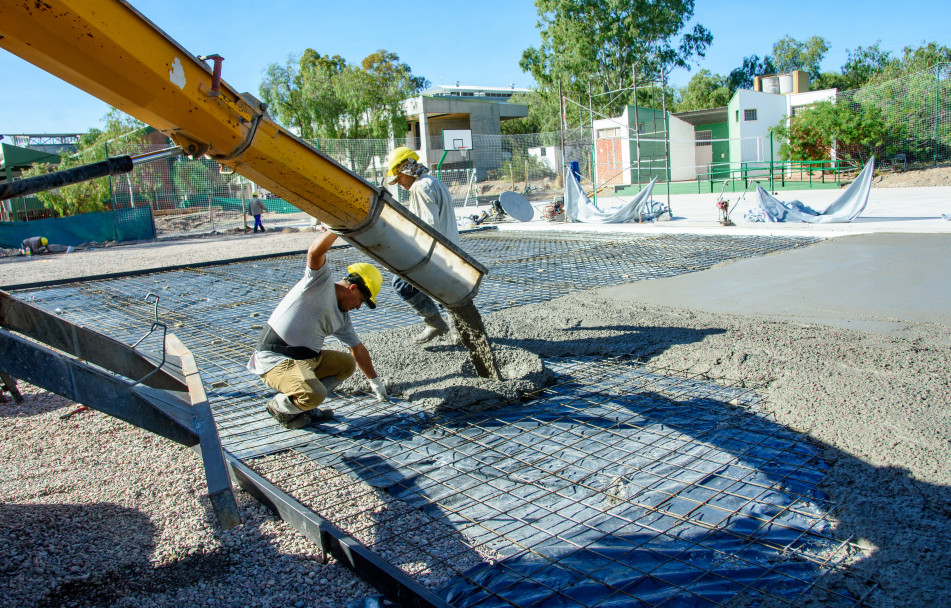 imagen Avanza la obra del nuevo playón deportivo del Liceo Agrícola