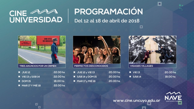 imagen Programación de Cine Universidad del 12 al 18 de abril