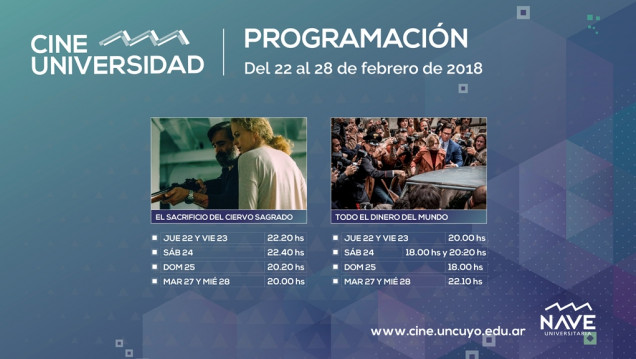 imagen La nueva programación del Cine Universidad ya está lista!