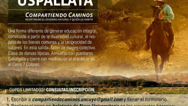 imagen En un nuevo destino de "Compartiendo Caminos" se recorrerá el Valle de Uspallata 