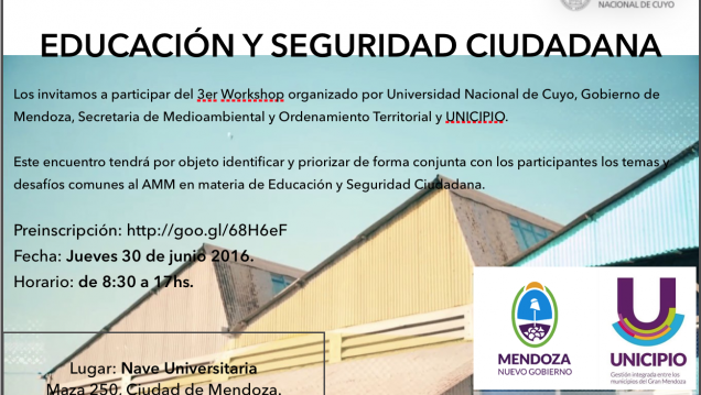imagen La Universidad Nacional de Cuyo invita a participar en el tercer workshop del programa Unicipio