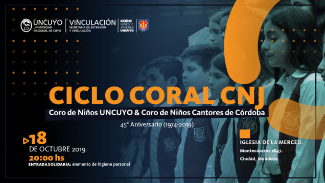 imagen  Ciclo Coral Coro de Niños y Jóvenes  –  45° Aniversario