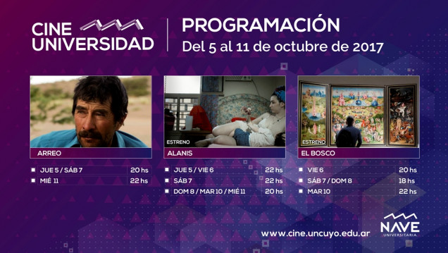 imagen Programación de Cine Universidad del 5 al 11 de octubre