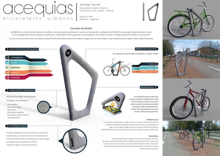 imagen El Concurso de Diseño de Bicicleteros ya tiene ganador