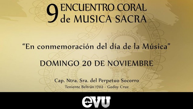 imagen El Coro de Jóvenes de la UNCUYO formará parte del 9º Encuentro Coral de Música Sacra   