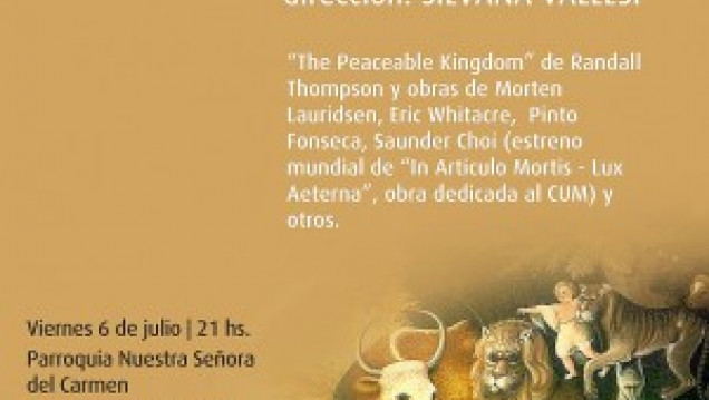 imagen El Coro Universitario de la UNCUYO celebra su 47º aniversario