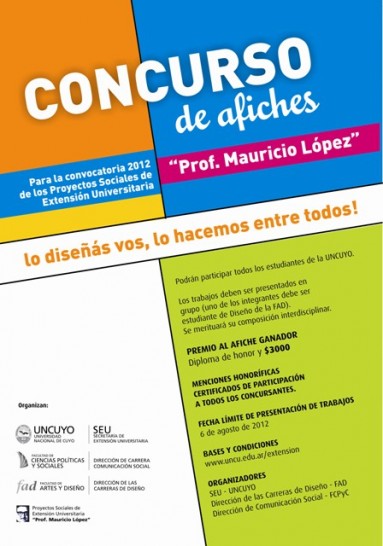 imagen Concurso para diseñar el afiche de los "Mauricio López" 2012