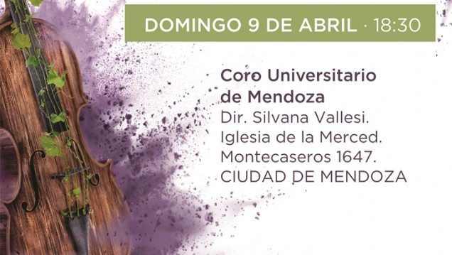 imagen El Coro Universitario participará en el Festival «Música Clásica por los Caminos del Vino»
