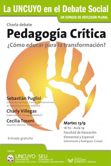 imagen La UNCUYO debatirá sobre pedagogías críticas para la transformación