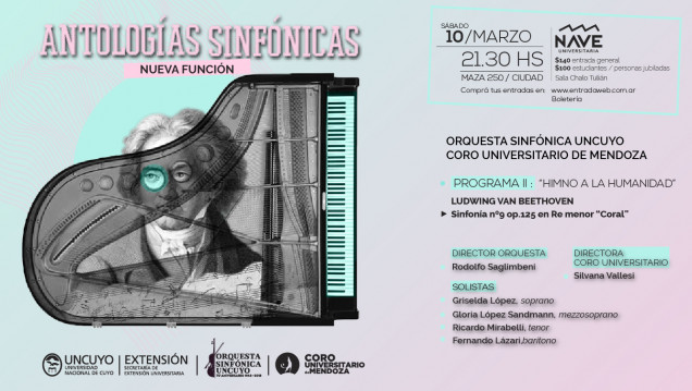 imagen La Orquesta Sinfónica y el Coro Universitario interpretarán la Novena Sinfonía de Beethoven