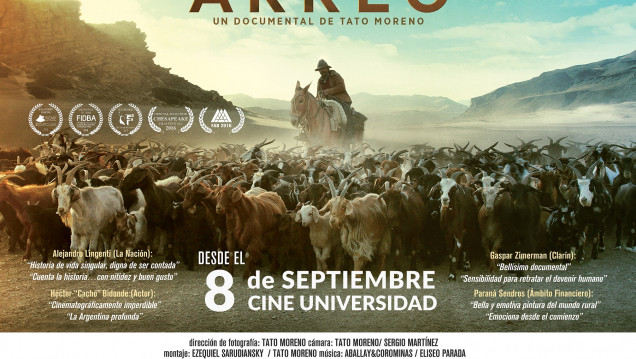 imagen Llega al Cine Universidad el multipremiado documental mendocino "Arreo" 