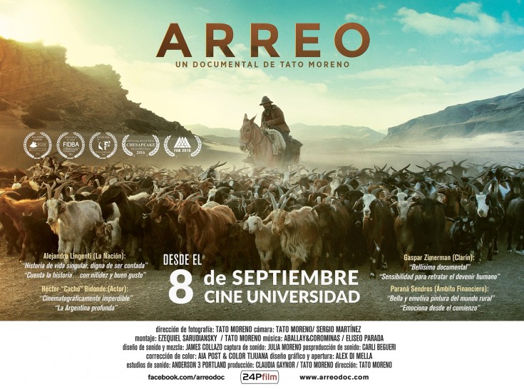 imagen Llega al Cine Universidad el multipremiado documental mendocino "Arreo" 