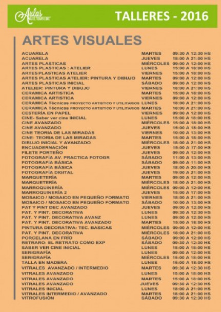 imagen Siguen abiertas las inscripciones para los talleres anuales de las Aulas para el Tiempo Libre