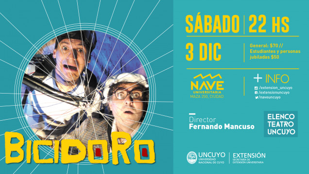 imagen "Bicidoro" se presenta en la Nave Universitaria