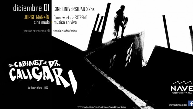 imagen Concluye el ciclo de Cine mudo más música en vivo con el estreno de «El Gabinete del Dr. Caligari»