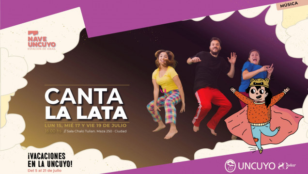 imagen «Canta la lata» se presenta en la Nave UNCUYO con su show de percusión corporal 