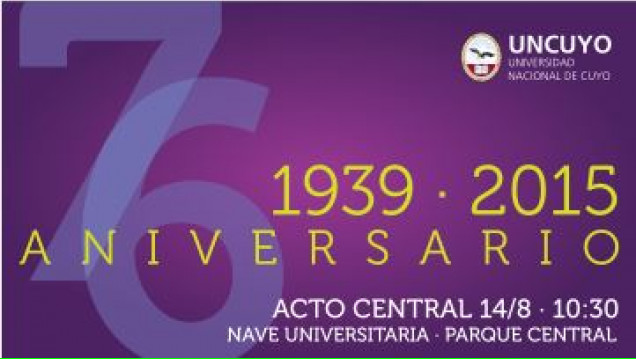 imagen La UNCUYO festeja su 76º Aniversario con actividades para todos los gustos 