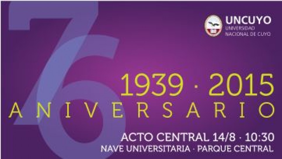 imagen La UNCUYO festeja su 76º Aniversario con actividades para todos los gustos 