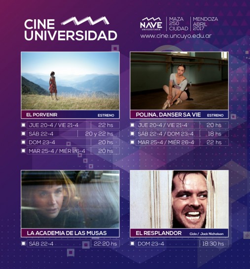 imagen Programación de Cine Universidad del 20 al 26 de abril