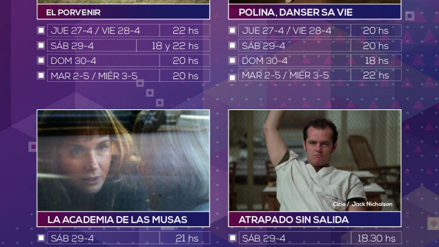 imagen Programación de Cine Universidad del 27 de abril al 3 de mayo