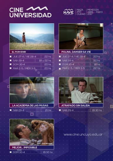 imagen Programación de Cine Universidad del 27 de abril al 3 de mayo