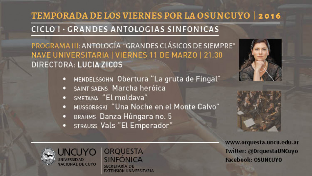 imagen Programa del tercer concierto del ciclo Antología Sinfónica