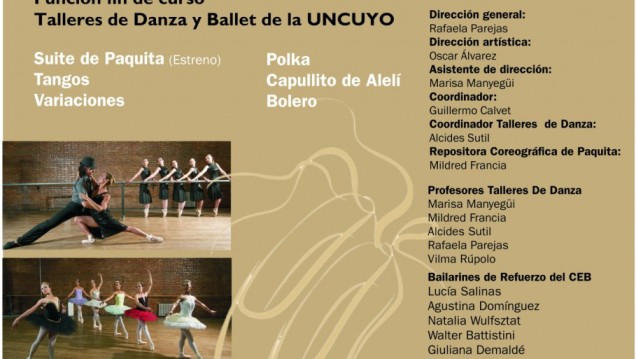 imagen Cierre de año de los talleres de danza de la UNCuyo