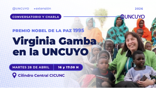 imagen Virginia Gamba, Premio Nobel de la Paz 1995, visita la UNCUYO
