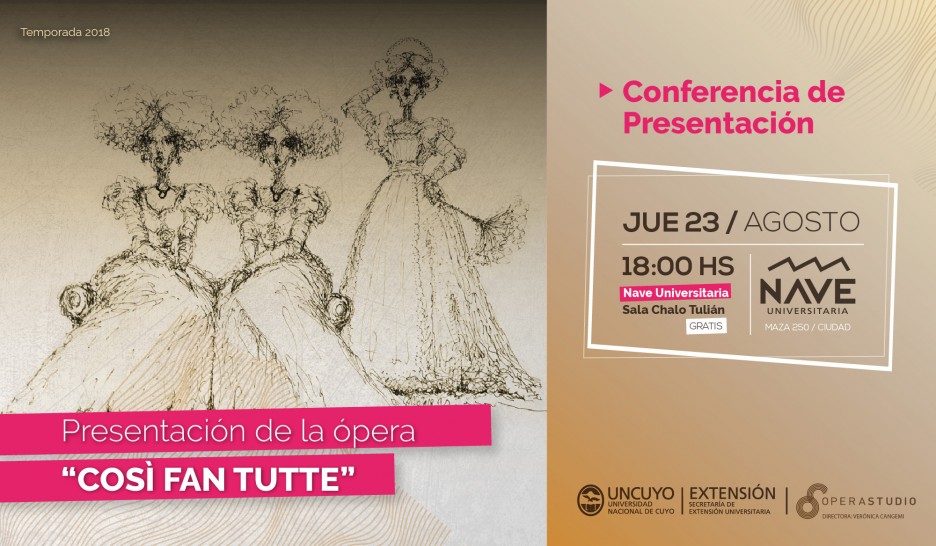 imagen Ópera Studio realizará un adelanto de la obra "Così Fan Tutte"