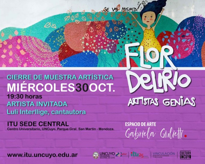 imagen Cierre de la muestra y música del colectivo "Flor Delirio" 
