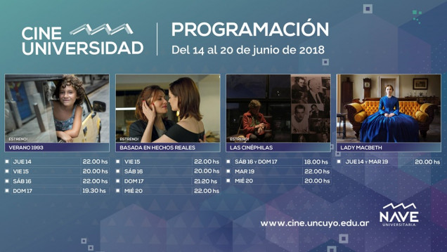 imagen Programación de Cine Universidad del 14 al 20 de junio