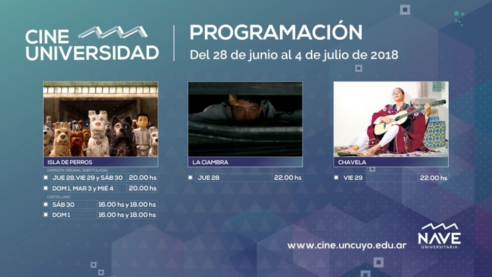 imagen Programación de Cine Universidad del 28 de junio al 4 de julio
