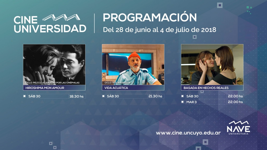 imagen Programación de Cine Universidad del 28 de junio al 4 de julio