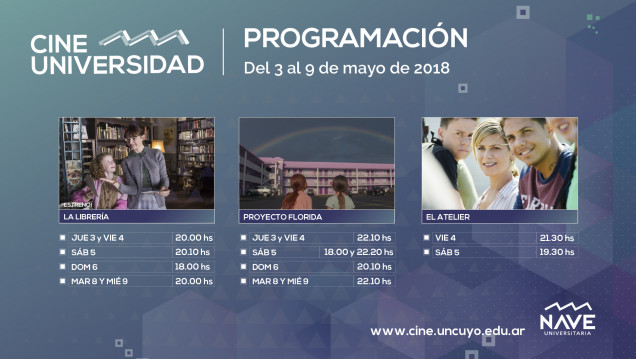 imagen Programación de Cine Universidad del 3 al 9 de mayo