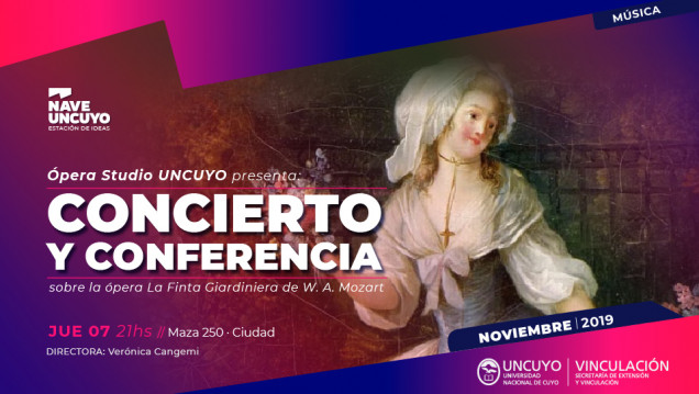 imagen Ópera Studio realizará un Concierto y conferencia