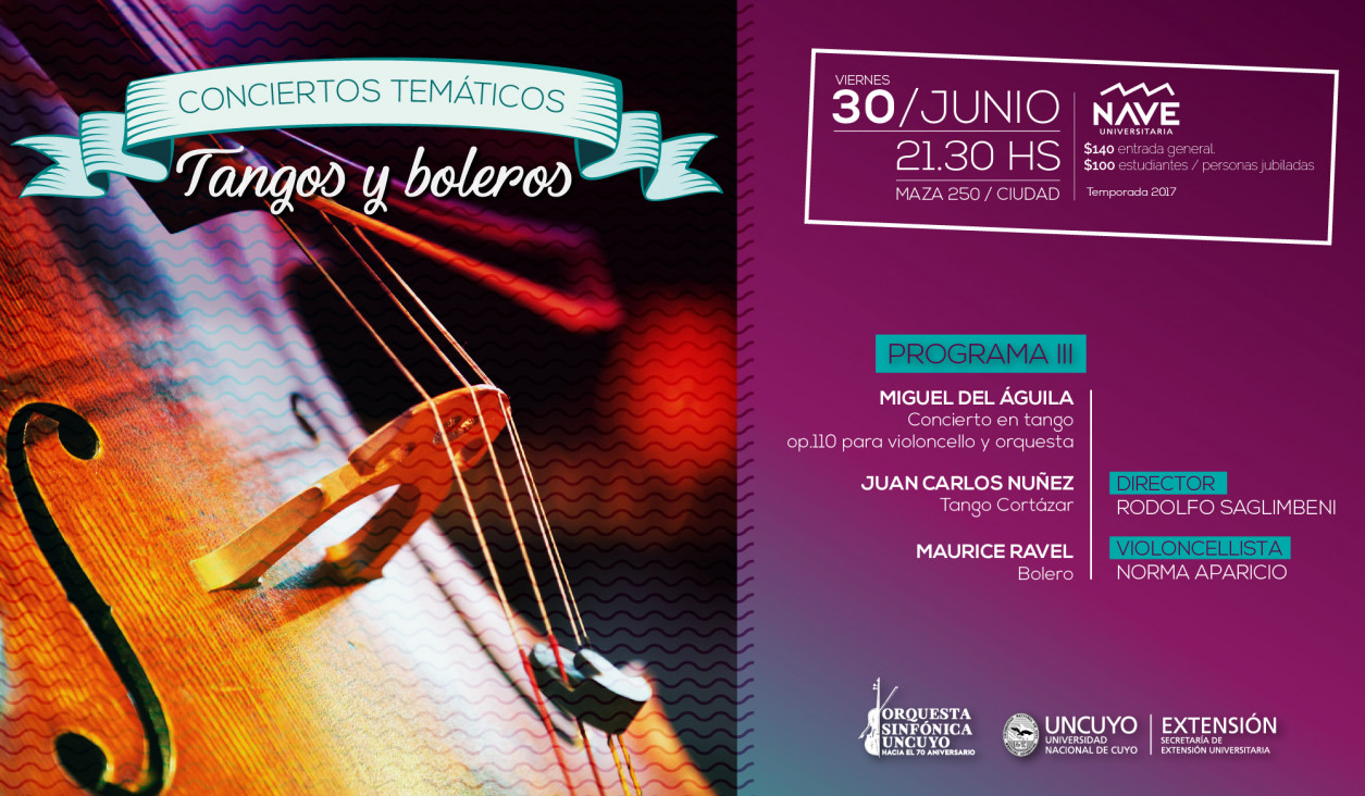 imagen La Orquesta Sinfónica interpretará tangos y boleros en un nuevo concierto temático