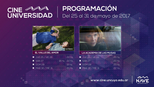 imagen Programación de Cine Universidad del 25 al 31 de mayo