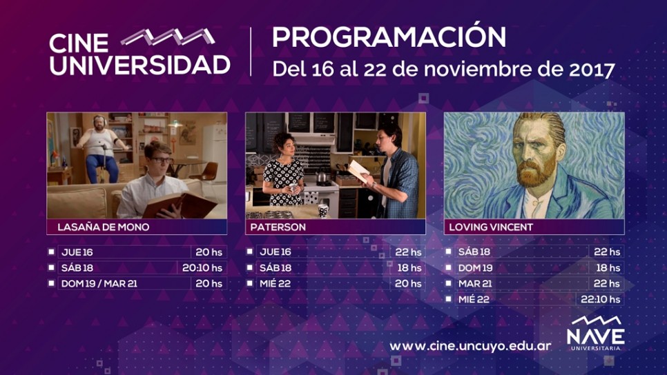 imagen Programación de Cine Universidad del 16 al 22 de noviembre