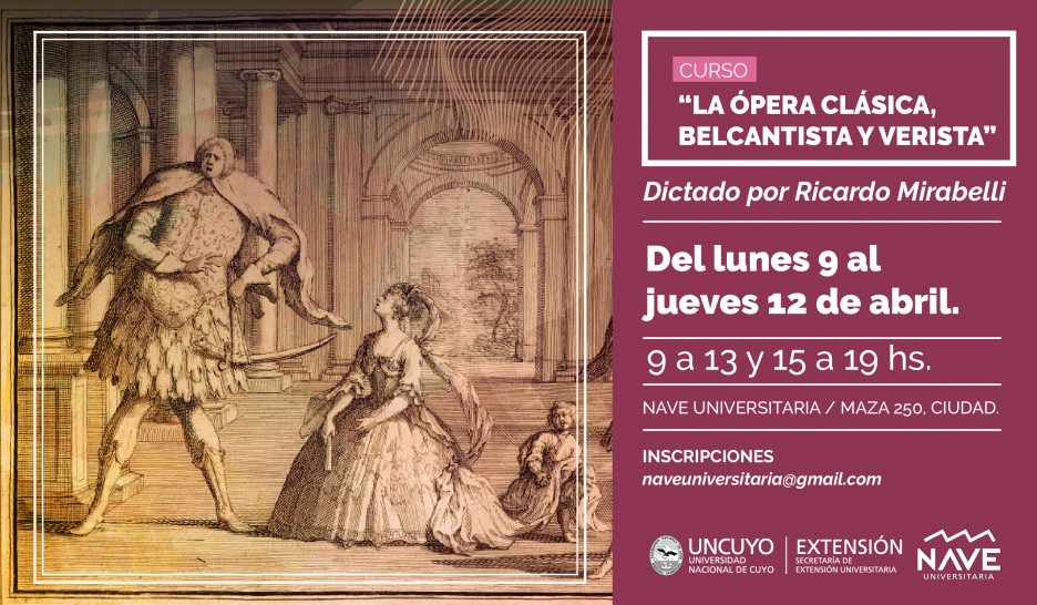 imagen Curso de Ópera Clásica a cargo de Ricardo Mirabelli