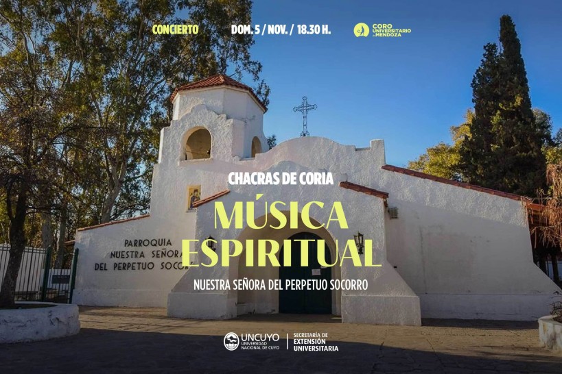 imagen El Coro Universitario de Mendoza se presenta con un concierto de Música Espiritual 