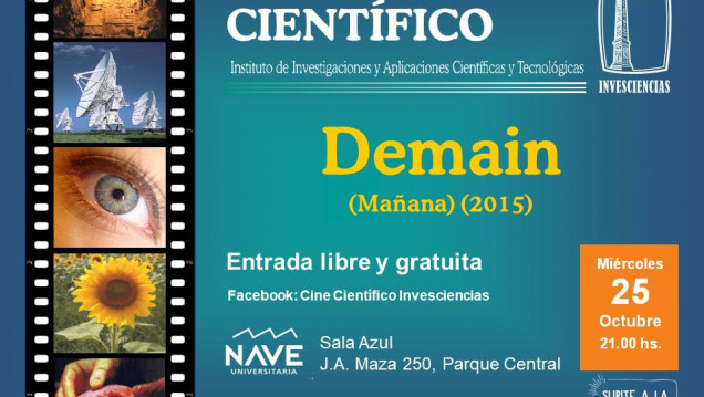 imagen Se proyectará el documental «Demain» en el marco del Ciclo de Cine Científico  