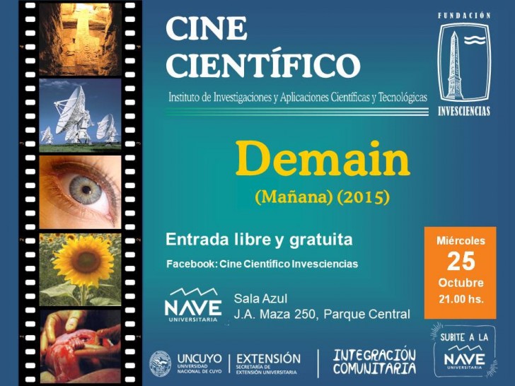 imagen Se proyectará el documental «Demain» en el marco del Ciclo de Cine Científico  