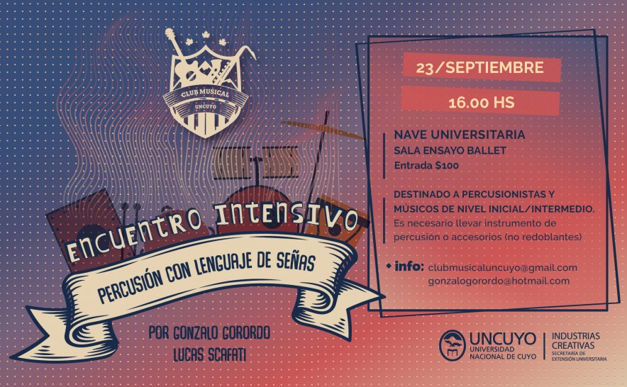 imagen Encuentro Intensivo de Percusión con Lenguaje de Señas en la Nave Universitaria
