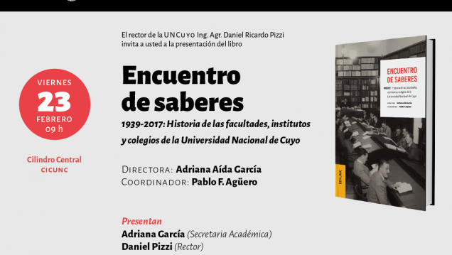 imagen Se presenta un libro que cuenta la historia de la Universidad Nacional de Cuyo