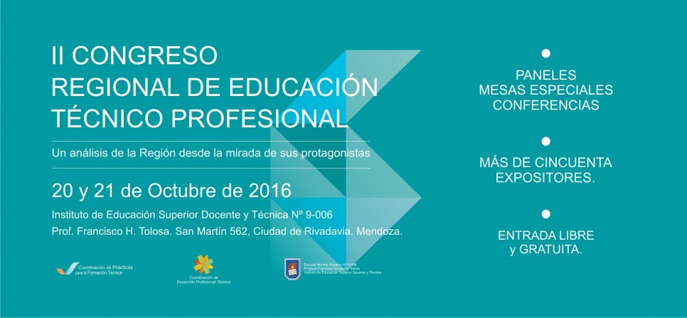 imagen La Secretaría de Extensión formará parte del II Congreso Regional de Educación Técnico Profesional