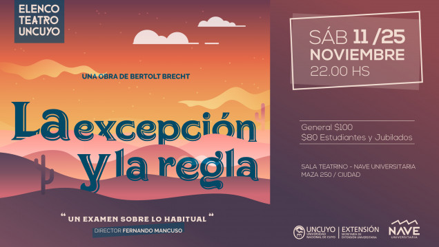 imagen "La excepción y la regla" de Bertolt Brecht se presentará en la Nave Universitaria