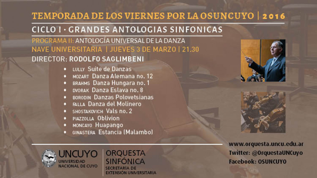 imagen Segundo concierto del ciclo Antología Sinfónica