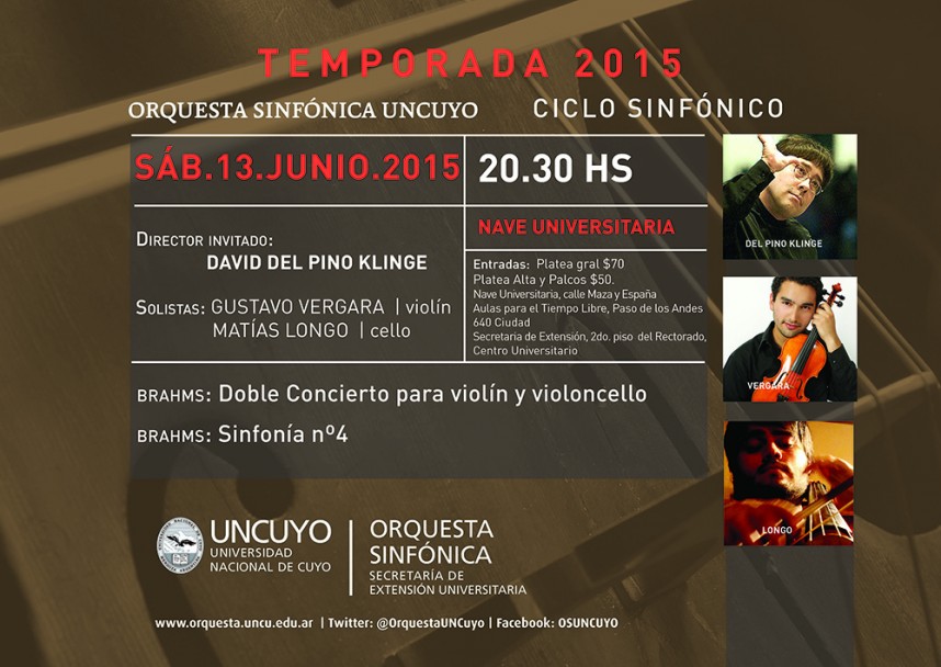 imagen David del Pino Klinge vuelve a dirigir en Mendoza y se presentará en la Nave Universitaria