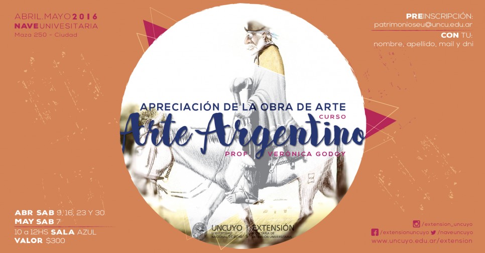 imagen Se dictará un Curso sobre "Apreciación de la obra de arte. El Arte Argentino" en la Nave Universitaria