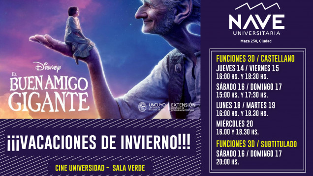 imagen Te acercamos la programación del Cine Universidad desde el jueves 14 al miércoles 20 de Julio